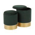 thumbnail image 3 of Marla Glam Nesting Ottoman Set by LumiSource, 3 of 8
