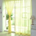 thumbnail image 2 of 2 Curtains Window Color Drape Pure Sheer Curtain Door Pcs Ye Panel Scarf 2 Tulle Home Decor Curtain, 2 of 2