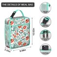 thumbnail image 3 of Floral Insulated Lunch Box Men Reusable Lunch Bag Lightweight Cooler Tote Bag Office Camping, 3 of 6