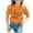 Orange, variant on PMVFHDE T-Shirt Girl Girls Swimsuits Tops Girls Fashion Tops Girls Summer Tops Trendy Cute Girls Tops Children Fashion Casual Print Round Neck Loose Short Sleeve T Shirt Top Pink,10-11 Years