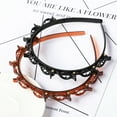 thumbnail image 5 of Bandas de doble capa, diademas con Clip, diadema trenzada de plástico a la moda, tocado Punk nuevo tejido para mujer, accesorios para el cabello con perlas, 5 of 5