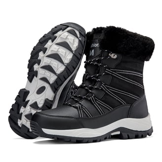 Hunter Wanderer Womens' Short Sherpa Snow Boots, White Willow