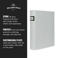thumbnail image 4 of Bellagio-Italia DVD Binder, Full White Faux-Leather - DVD Storage for Home or Office - DVD Storage Binder Stores up to 48 DVDs, CDs, Video Games, or Blue-Rays - 1 Pack, 4 of 6