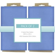 Shason Textile Craft Quilting Poly Cotton 3 Yards Precut Fabric, Steel (Pack of 2)