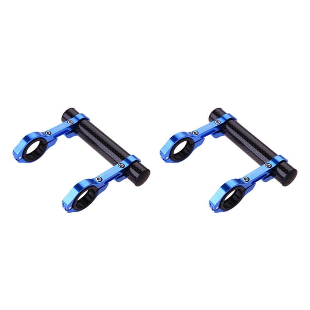 Greeniant Extensor de manillar de bicicleta de 12-14cm, expansor de manillar de bicicleta de montaña, montaje de velocímetro, soporte de rojo 2piezas