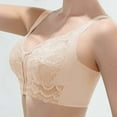 thumbnail image 5 of Women's Front Zipper No Underwire Bra, Push up Full Cup Support Lingerie, Lightweight Breathable Lace Bralette, 5 of 5