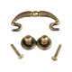 thumbnail image 3 of de puerta del cajón del pomo armario de tón Vintage Hardware 62 mm Zulema Manija del cajón, 3 of 8