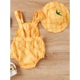 thumbnail image 3 of Gupgi Baby Girl 2 Piece Summer Outfits Sleeveless Romper + Watermelon Print Hat Infant Toddler Set, 3 of 9
