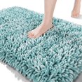 thumbnail image 1 of AIR-Bathroom Rug Mat 24 x 17, Soft and Absorbent Water Non Slip Chenille Bath Rug, Machine Washble Quick Dry Bath Mat, Shower Mat Outside Shower, Bathroom Home Decor Accessories, Greyish Blue, 1 of 4