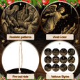 thumbnail image 3 of 60 piezas de adornos de madera para árbol de Navidad con forma de belén de Soaoo, 3 of 6