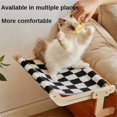 thumbnail image 4 of Cat Window Hammock, Wooden Frame Hanging Cat Lounge Bed, 4 of 5