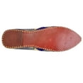 thumbnail image 5 of Flats Bridal Wedding Shoes For Women Mojari Shoes Punjabi Jutti Blue, 5 of 5