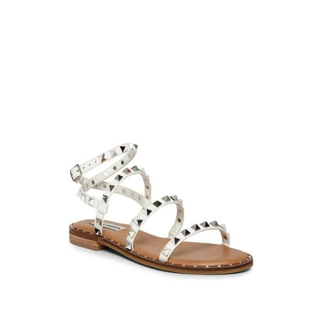 

Steve Madden Travel Women s Ankle Strap Stud Flat Sandals