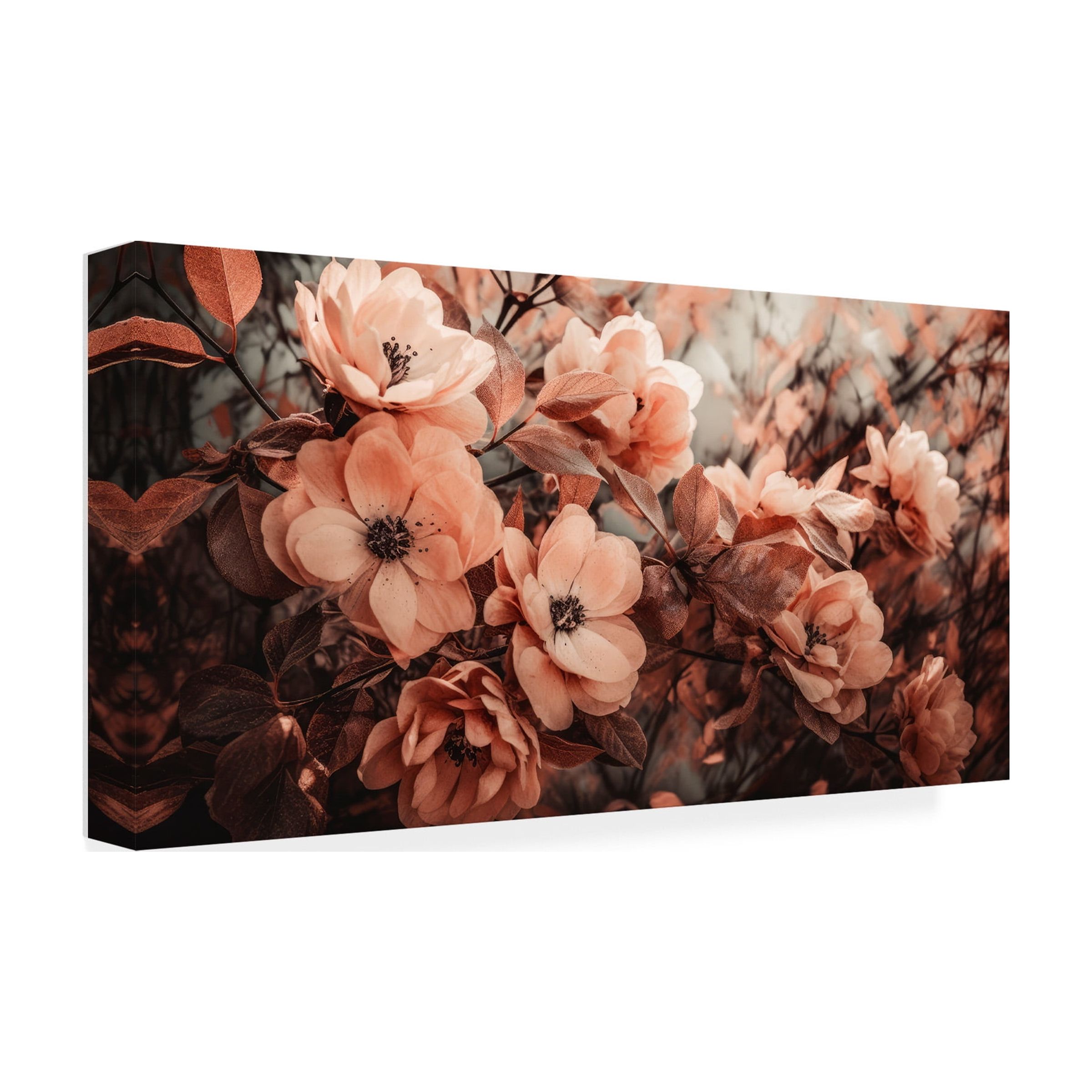 Treechild 'Coral Wild Peony' Canvas Art