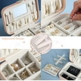 thumbnail image 4 of Jewelry Storage Box, Small Travel Jewelry Box Organizer Case, Njjex Faux Leather Portable Jewelry Box Organizer Case for Rings Earrings Necklace, Pink, 4 of 7