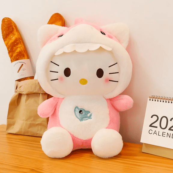 Shapeshifting Shark Kuromi Melody  KT Plush Toy Throw Pillow Doll