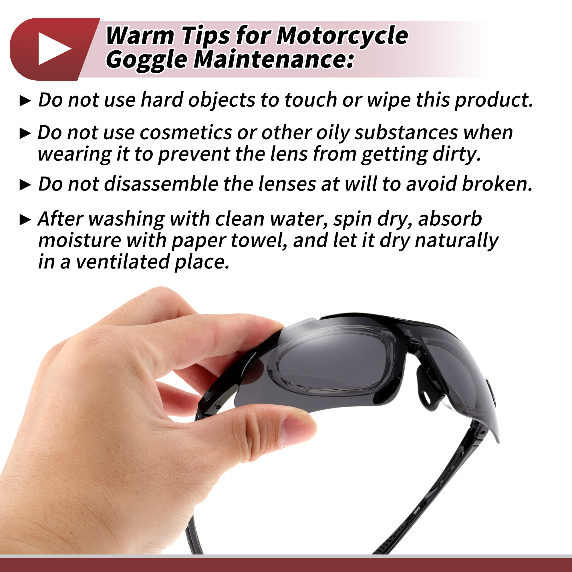 Unique Bargains 1 Set Motorcycle Riding Goggles PC PC Outdoor Sports Sunglasses for Motocross Dirt Bike ATV Dark Gray Lens Black Frame