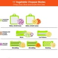 thumbnail image 6 of Vegetable Chopper, Pro Onion Chopper, 16 in 1Multifunctional Food Chopper, Kitchen Vegetable Slicer Dicer Cutter,Veggie Chopper With 8 Blades,Carrot Chopper With Container (Grey), 6 of 6