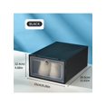 thumbnail image 2 of 2pcs/Set Transparent Lid Shoe Storage Box Sets Shoes Organizers Thickened Foldable Dustproof Storage Boxs Stackable Combined Shoe Cabinet, 2 of 4