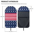 thumbnail image 7 of Uourmeti Terry Cloth Car Seat Cover Machine Washable, Compatible with Truck Seat Van, Bucket Seat Protector Fit for Sedan Vehicle(American Flag 1 Pack), 7 of 7