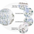 thumbnail image 6 of Blue Flower Waterproof Fabric Shower Curtain,Sage Green Eucalyptus Leaf Farmhouse Country Waterproof Fabric Shower Curtain for Bathroom Curtains Bathtubs Shower Curtains with 12 Hooks Small 36x78in, 6 of 8