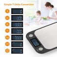 thumbnail image 3 of Digital Kitchen Scale 5Kg/1g Stainless Steel Kitchen Electronic Scales High Accurate Food Baking Scale Weigh Kitchen Scales ,Easy Reading, 3 of 7