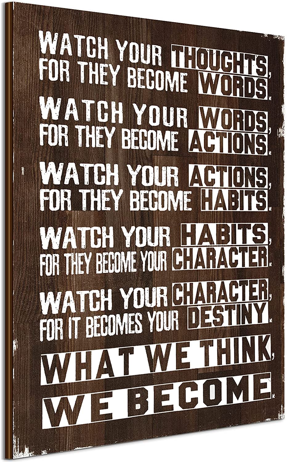 Inspirational Wall Art Motivational Quotes Wall Decor Watch Your