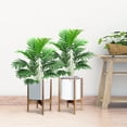 thumbnail image 4 of 30" Artificial Palm Plants Leaves Tropical Greenery Bush Imitation Faux Fake Palm Tree Leaf for Home Kitchen Party Flowers Arrangement Wedding Decorations, 4 of 5