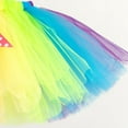 thumbnail image 5 of TAIAOJING Girls Cute T Shirt Shorts Set Kids Children Tutu Tulle Party Dance Ballet Rainbow Skirt Cute Clothes M, 5 of 5