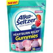 Angle View: Alka-Seltzer Heartburn Relief Gummies, Mixed Fruit 36 ea (Pack of 6)