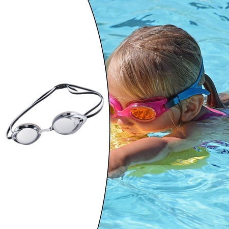 Adults Swim Goggles Clear Swimming Goggles for Women Men, Fog Swim Glasses, No Leaking, - Gray