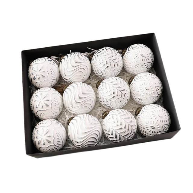 12 adornos colgantes para de , adornos decorativos reutilizables, decoración navideña para hogar, interior, puerta, boda. Plata