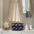 thumbnail image 4 of HELLHERO Steam Irons Storage Bag Purple Rose Skull Design with Handle and Zipper Home Textile Storage Valentine's Day(Bag Only), 4 of 6