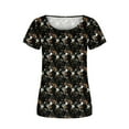 thumbnail image 4 of IROINNID Women Fashion Comfy Printed Casual Round Neck Fashion Short Sleeve Loose T-Shirt Blouse Tops, 4 of 6