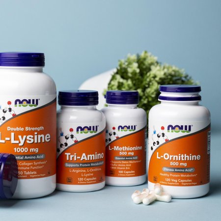 [3個セット] L-オルニチン 500mg (約4か月分) 3粒1500mgの「L-オルニチン」を配合 120粒 NOW Foods (ナウフーズ)
