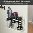 thumbnail image 6 of Wetheny Hair Tool Organizer/Hair Dryer Holder Wall Mounted-Metal Wire Bathroom Organizer Blow Dryer Holder Hair Styling Tools for Hair Dryer,Flat Iron,Curling Wand,Hair Straightener,3 Sections, 6 of 10