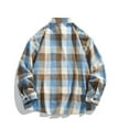 thumbnail image 4 of DAFPZW Mens Flannel Shirts Long Sleeve Button Down Casual Work Plaid Shirt Casual Cotton Pocket Blouse Fall Work Sport Jacket, 4 of 4