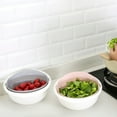 thumbnail image 5 of Reheyre Dual Layer Rice Wash Strainer Fruits Vegetable Cleaning Container Basket, 5 of 8