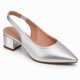 thumbnail image 2 of Zapatilla Slingback Tacón Bajo Confort Punta Fina Mujer Beira Rio 4182220 plateado 22.5, 2 of 7