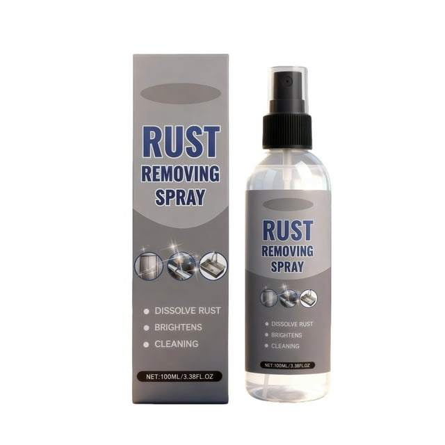 Rust Removing Spray For Cars Metal Tools Outdoor Furniture Effective Rust Dissolver Formula 100Ml Bottle Easy To Use