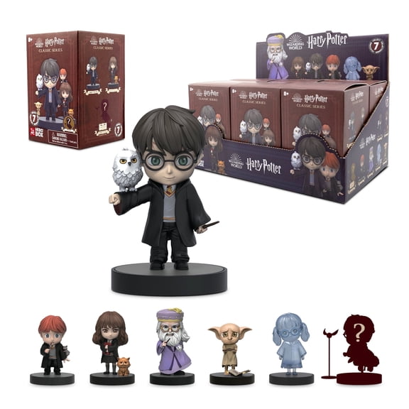 YuMe Harry Potter Classic Series Hero Box - Blind Box (6 Pack) 3" Collectible Toy Figurine, Mystery Toy Figure, Harry, Ron Weasley, Hedwig, Dobby, Collectibles for Boys, Girls, and Kids Ages 8