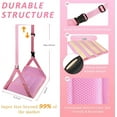 thumbnail image 4 of Foot Hammock for Plane Travel, Upgraded Wide Airplane Foot Hammock with Detachable Hardboard, Portable Footrest for Air Travel Essentials Long Flights Flying, Adjustable Foot Rest Leg Hammock, 4 of 12