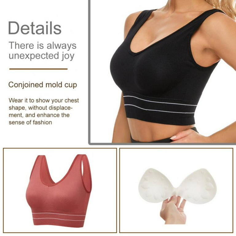 Xmarks Plus Size Racerback Sports Bras for Women High Support Large Bust -  Comfortable Workout Yoga Shockproof Breathable Running Bra(3-Packs) 