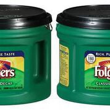 Folgers Classic Decaf Coffee 2-Pack, 2-22.6OZ Canisters