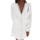 thumbnail image 1 of Vestido casual de verano,Vestido con cuello en V Vestido largo de color puro Vestido con cuello en V para mujer Calidad inigualable, 1 of 6