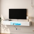 thumbnail image 3 of 62.99" Wide Floating TV - 16 - Color LED Lighting - Living Room Setup - Stronger Load - Bearing Hardware, 3 of 6