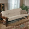 Mainstays Deluxe Wood Futon With Tan Fabric-fr
