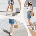thumbnail image 6 of Pakyozj Beach Bag, Large Beach Bag for Women, Woven Straw Beach Tote Bag Waterproof, Weaving Swim Gym Shopping Travel Bag, 6 of 6