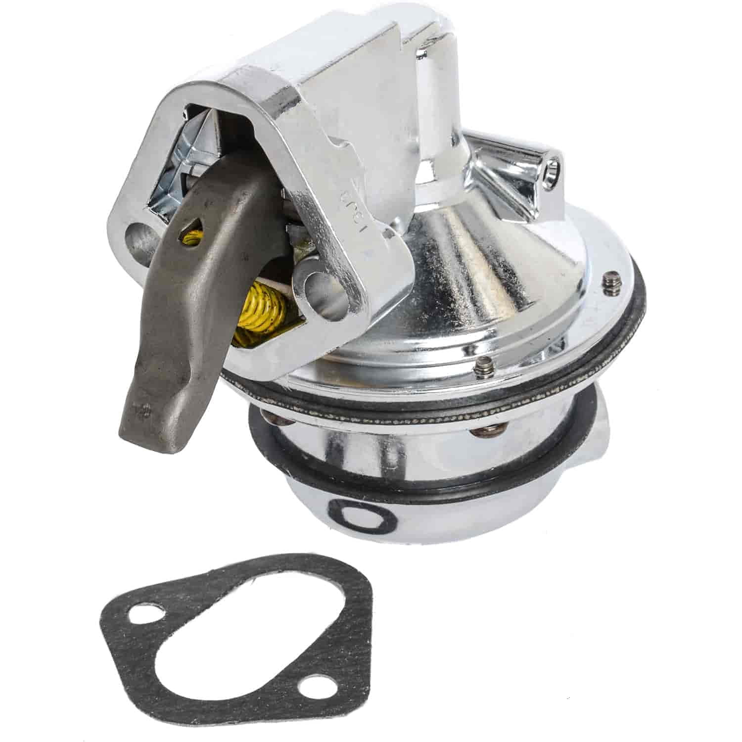 JEGS High-Flow Mechanical Fuel Pump Small Block Chevy 265-283-327-350-400 [170 gph, Chrome]