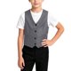 thumbnail image 4 of Odeerbi Chaqueta de Traje de Niños Con Cuello En V Chaqueta de Botón Con Bolsillos Chaqueta de Vestido Formal Para La Fiesta de Boda, 4 of 7
